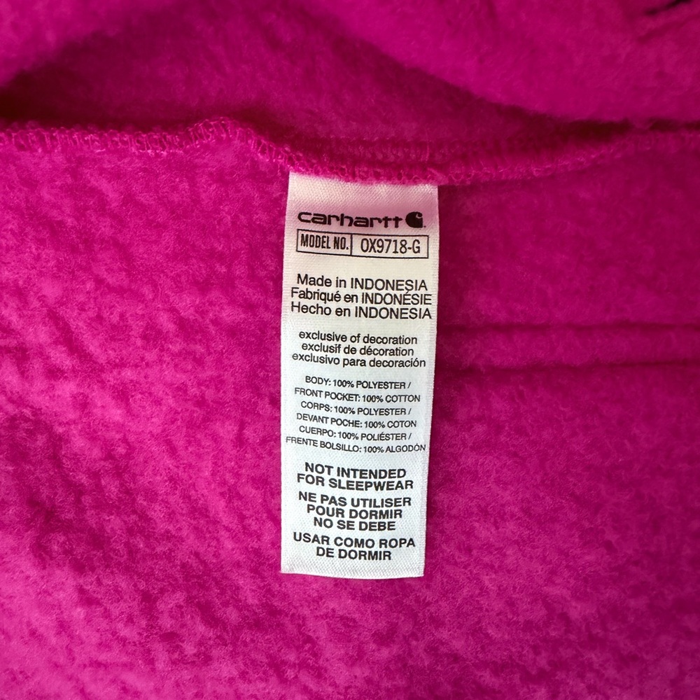 Carhartt Fuchsia Hooded Fleece Snowsuit - Picture 10 of 16